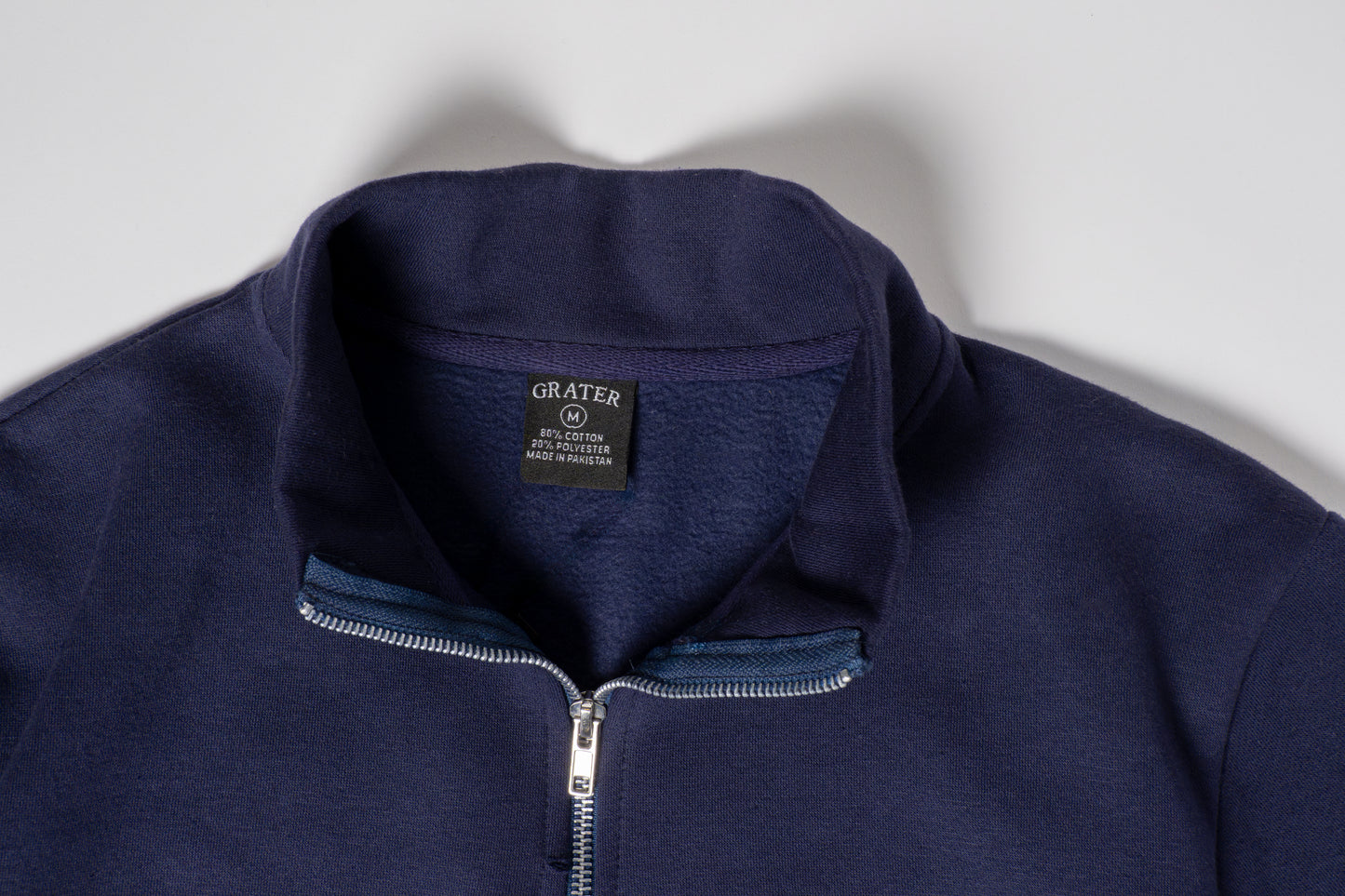 Navy Blue Quarter Zip Pullover