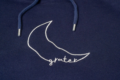 Navy Blue Moon Hoodie